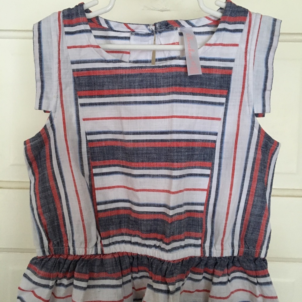 Cherokee Girls M 7/8 100% cotton Apron Front Dress - Picture 3 of 7